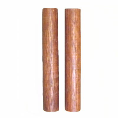 A pair of premium redwood clave. Simple percussive sticks with a sweet melodic tone. Premium quality