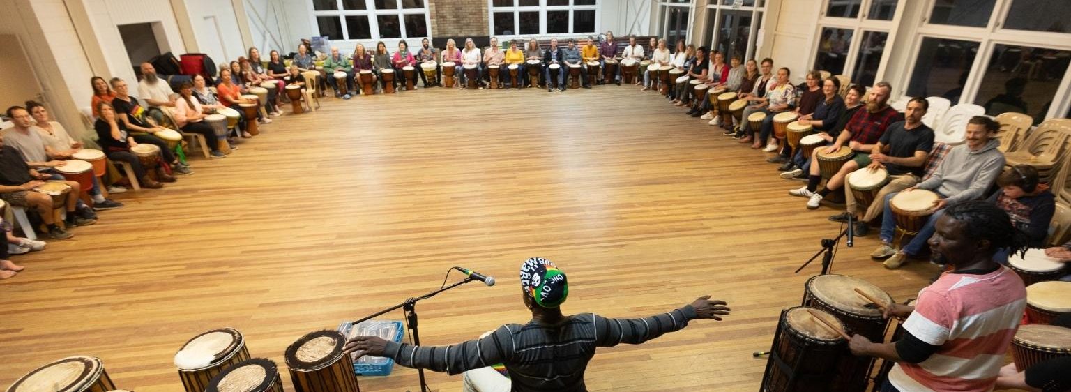 NZ Camp Photos (Wide) (1) Large djembe class