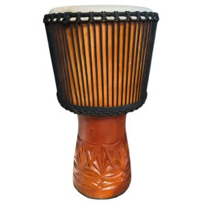 mahogany djembe carved shell for drumming